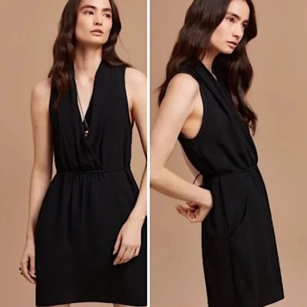 Wilfred Sabine Dress Faux Wrap Mini, Medium, Black